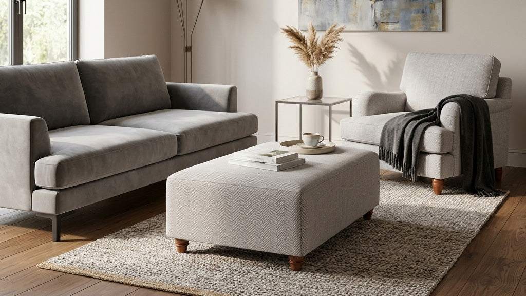 Custom Ottoman Slipcovers
