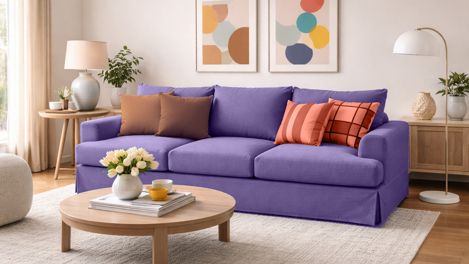 Purple Custom Furniture Covers