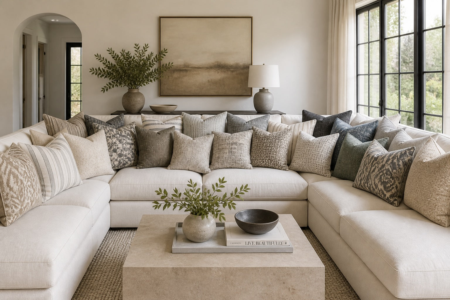Throw Pillows for Sofas & Beds