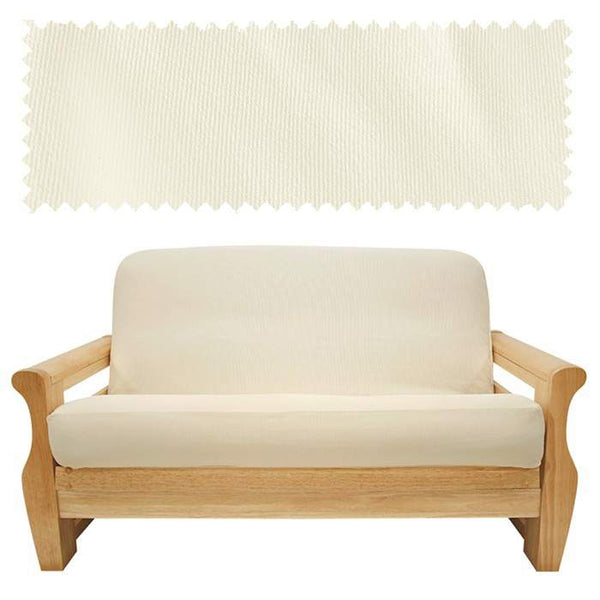Off-White Twill Futon Cover