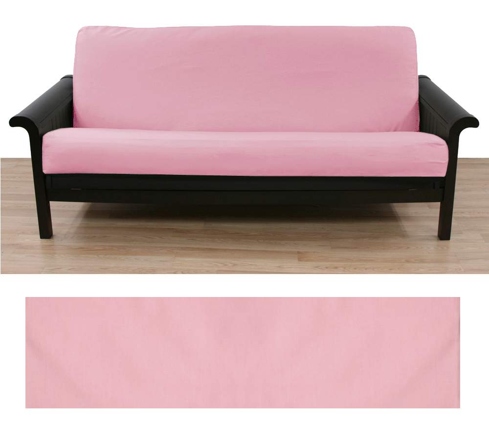 Blush Pink Canvas Futon Cover