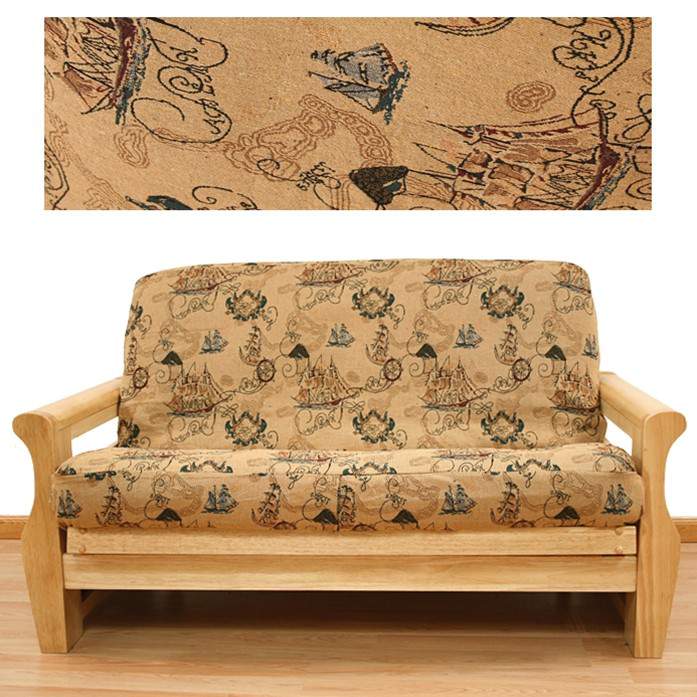 Antique Nautical Futon Cover