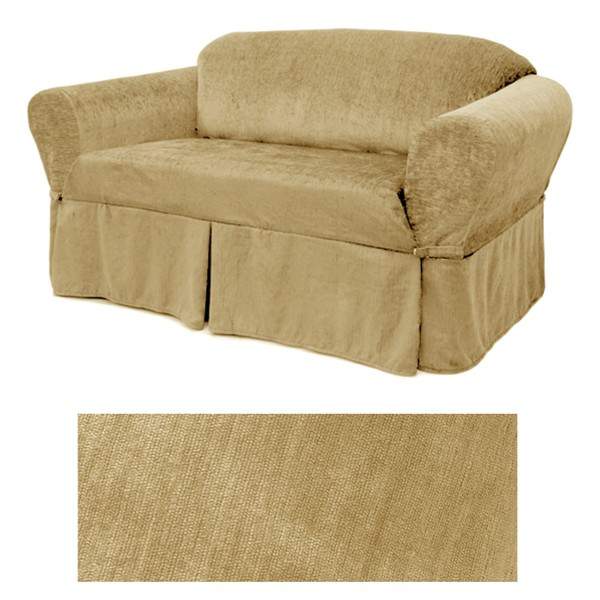 Tan Chenille EasyFit® Slipcover