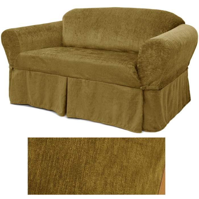 Mink Brown Chenille EasyFit® Slipcover
