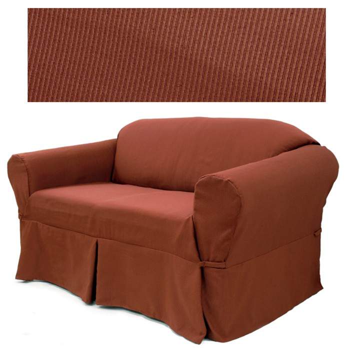 Elegant Ribbed Brick EasyFit® Slipcover 