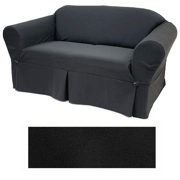 Black SuedeTouch EasyFit® Slipcover