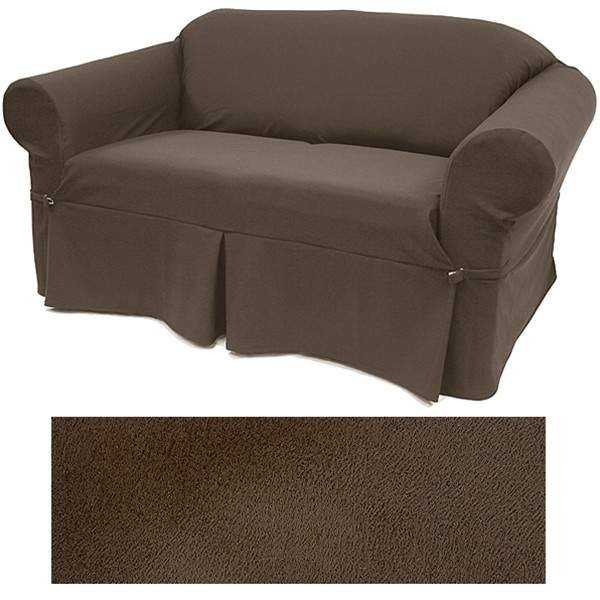 Soft Coffee Brown SuedeTouch EasyFit® Slipcover