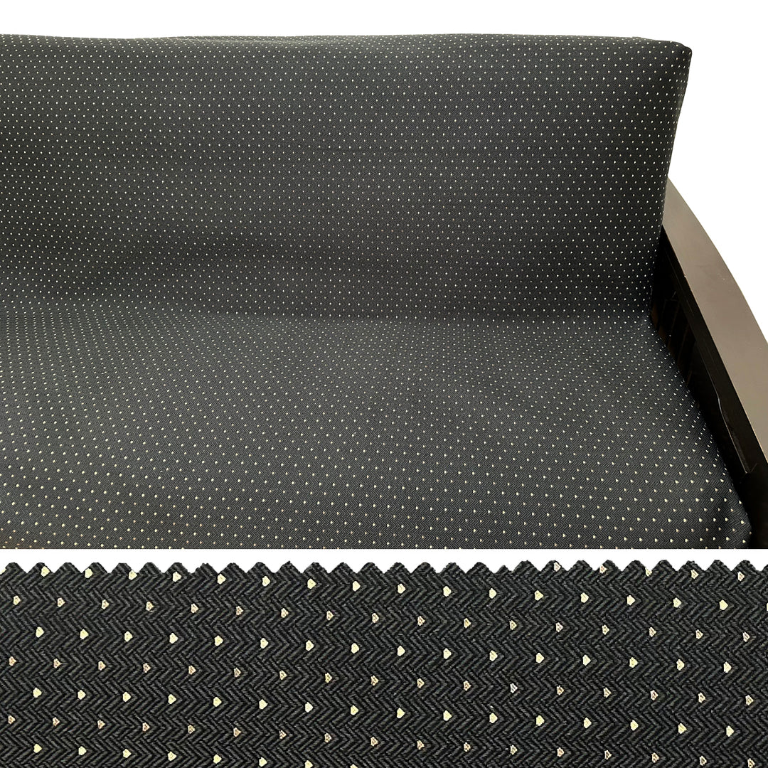 Black Micro Dot Custom Furniture Slipcover