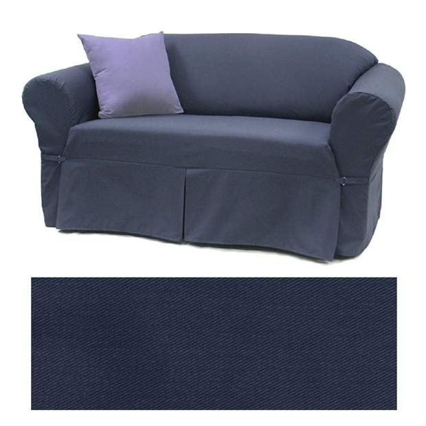 Navy Blue Canvas EasyFit® Slipcover