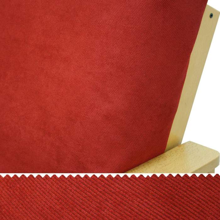 Deep Red Performance Twill Futon Cover