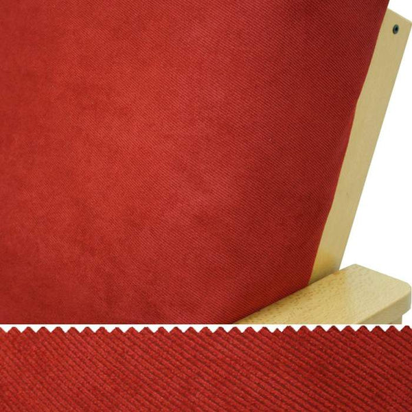 Deep Red Performance Twill Futon Cover