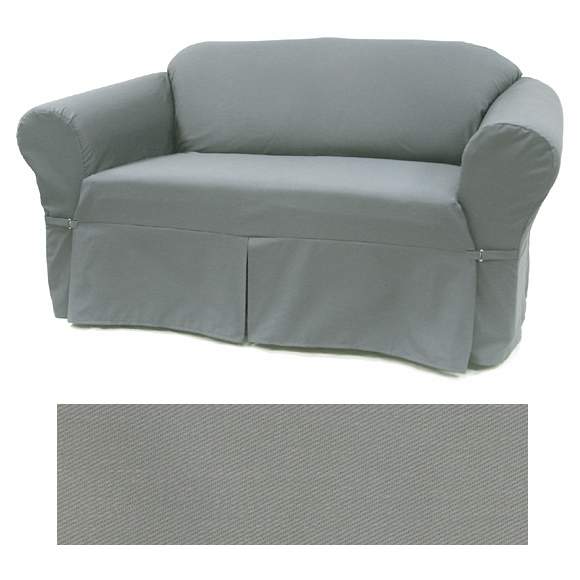 Gray Smoke Canvas EasyFit® Slipcover