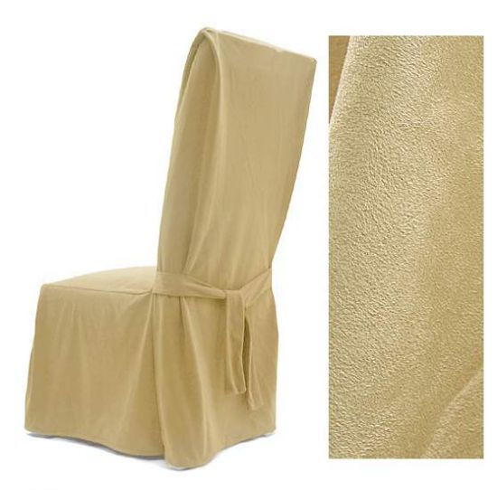 Cream off-white dining chair cover