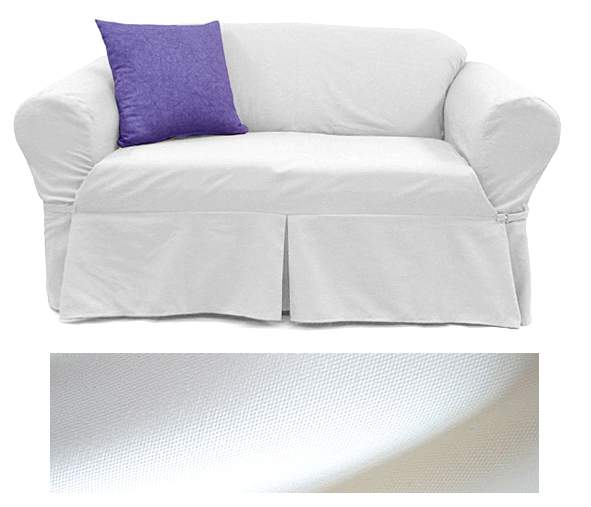 Classic White Canvas EasyFit® Slipcover