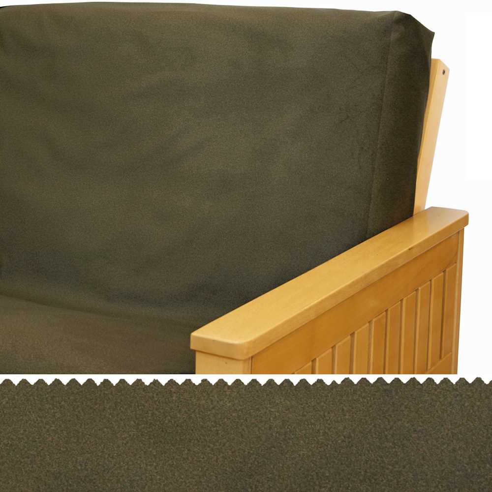 Extra Soft Mocha Brown Futon Cover