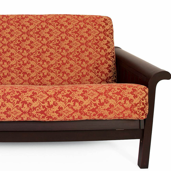 Red &amp; Gold Damask Custom Armrest Cover