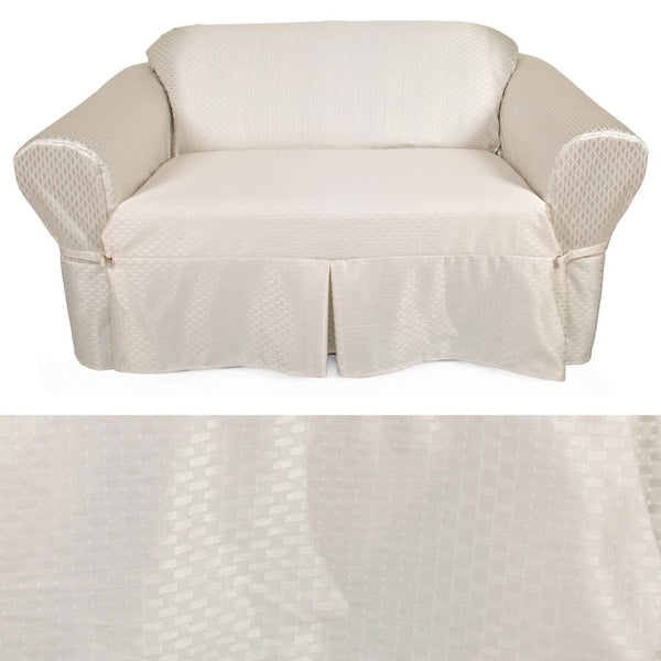 Ivory Damask EasyFit® Slipcover