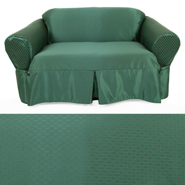 Jade Green Damask EasyFit® Slipcover