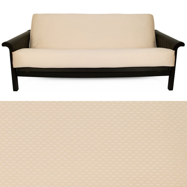 Checker Cream Futon Cover