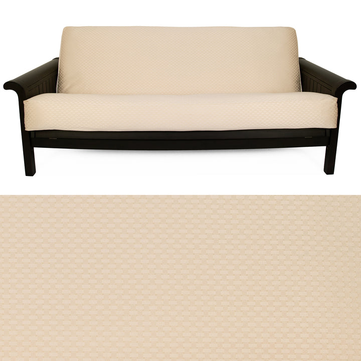 Checker Cream Futon Cover