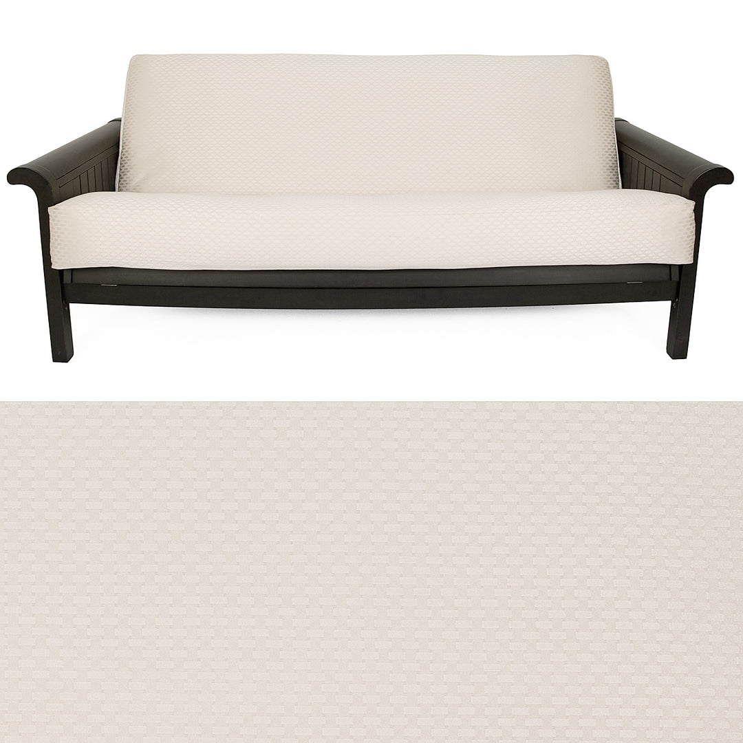 Checker Ivory Futon Cover