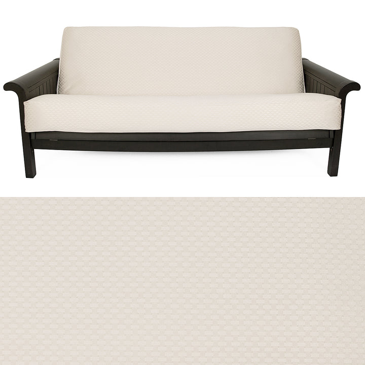 Checker Ivory Futon Cover
