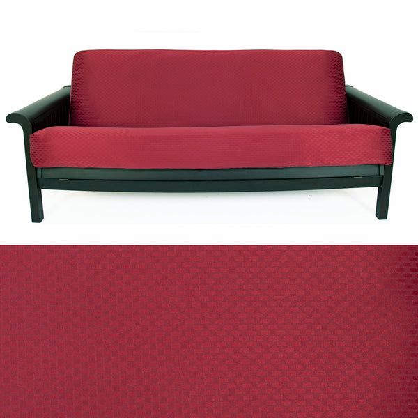 Checker Ruby Red Futon Cover