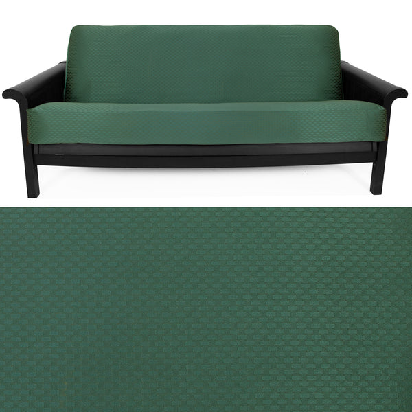 Checker Jade Green Futon Cover
