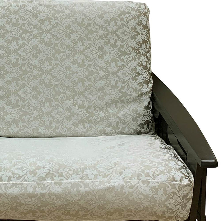 Taupe Floral Damask Fabric