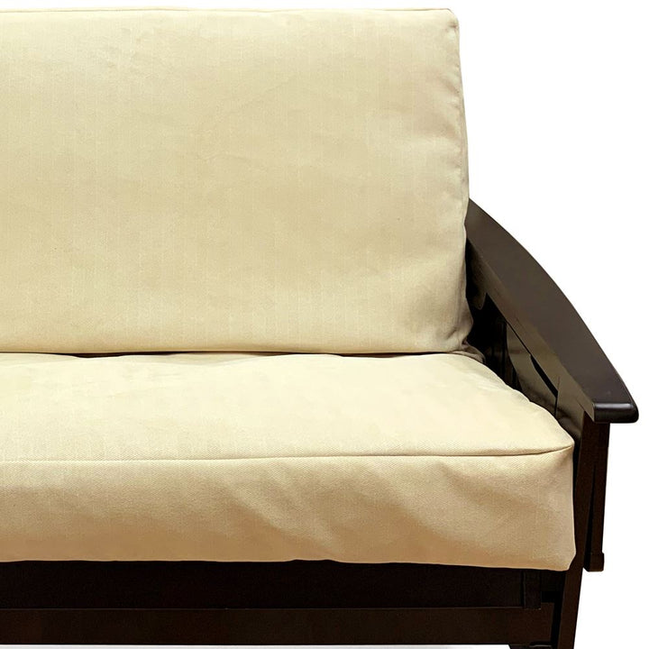 Warm Ivory Herringbone Fabric