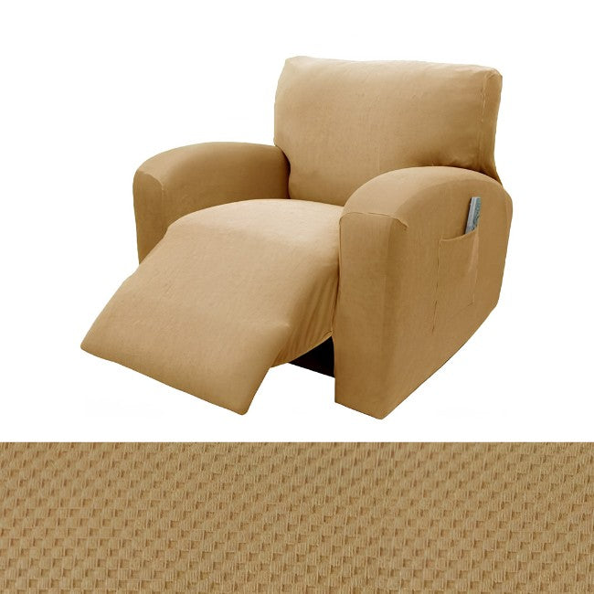camel brown tan recliner chair cover