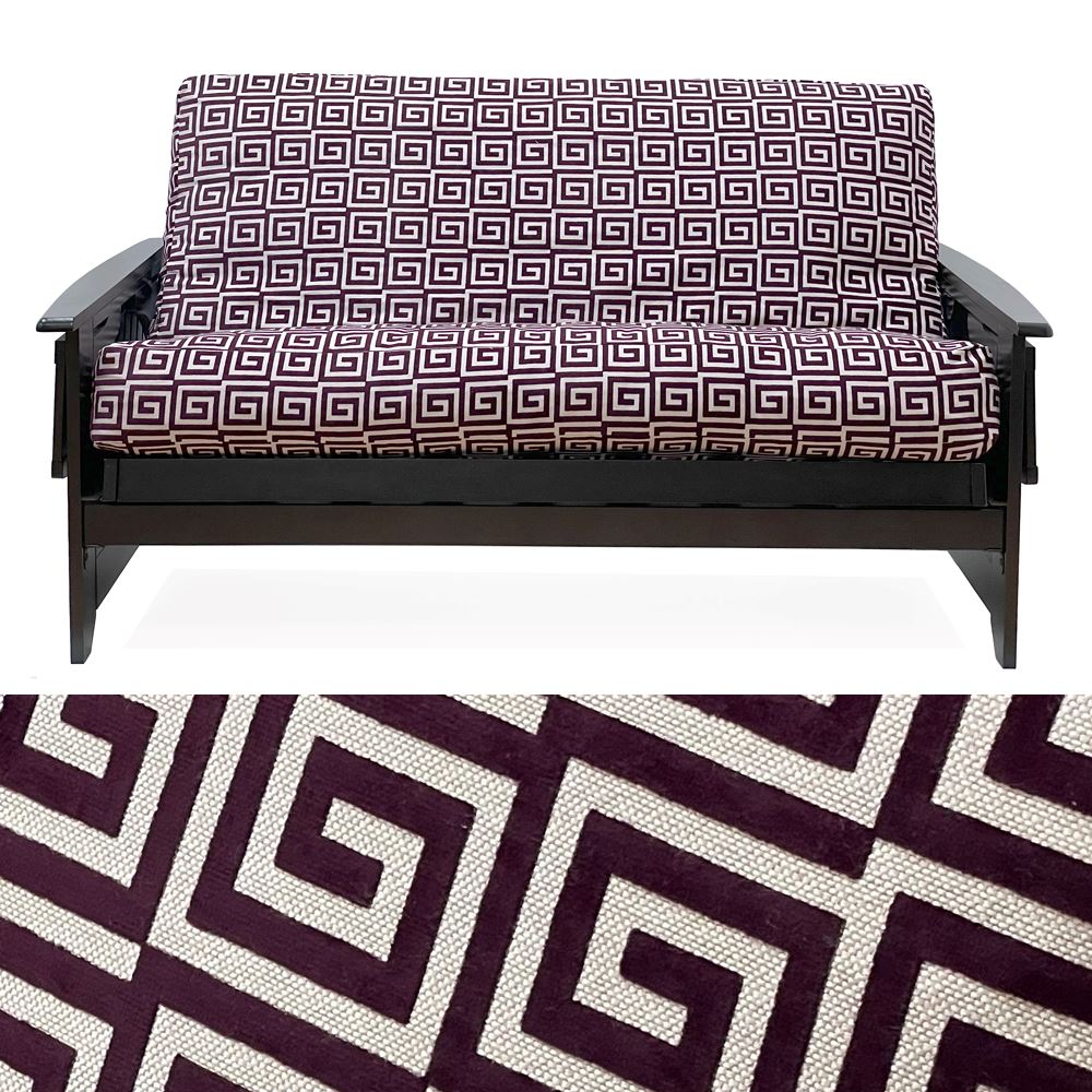 Art Deco Plum Custom Armrest Cover