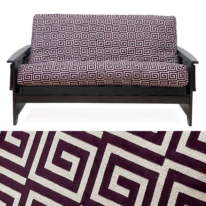 Art Deco Plum Custom Armrest Cover