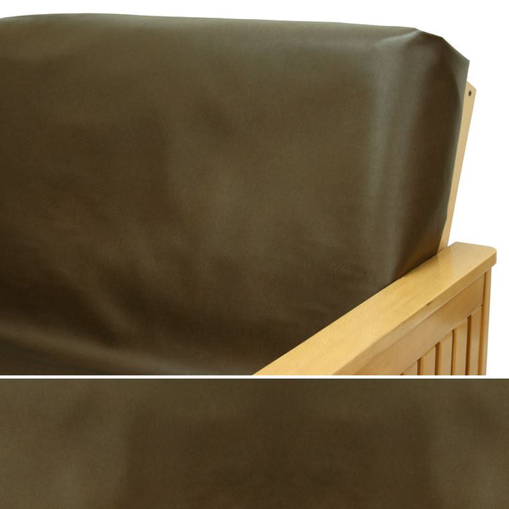 Gunmetal Gray Faux Leather Custom Armrest Cover