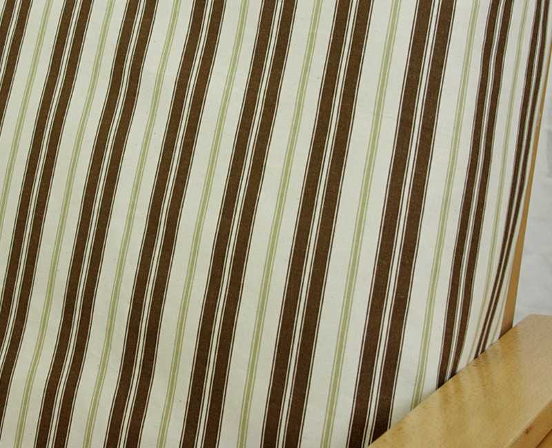 Relaxed Espresso Stripe Canvas Bolster Pillow