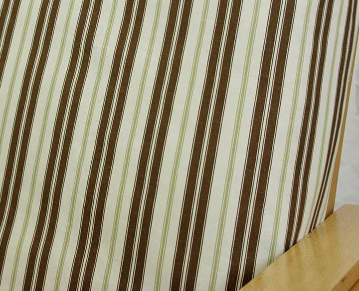 Relaxed Espresso Stripe Canvas Bolster Pillow