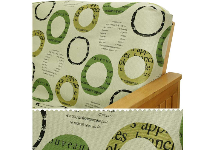 Mid-Century Green Graphic Custom Armrest Cover