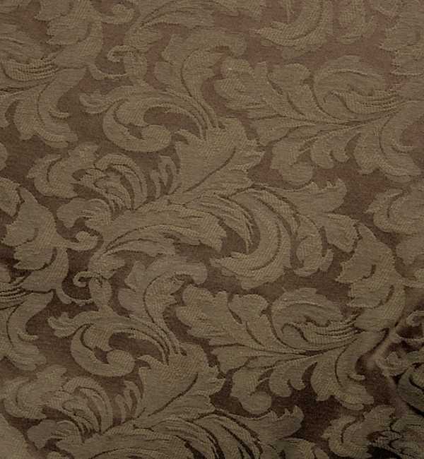 Chocolate Brown Floral Damask Custom Armrest Cover