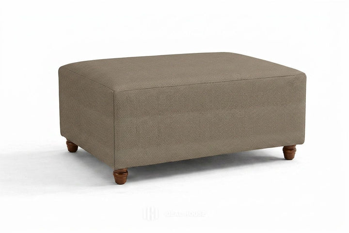 FlexFit Taupe Custom Ottoman Slipcover