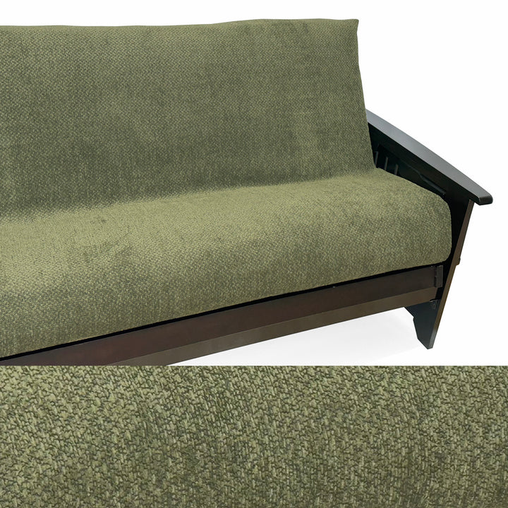 Ultra-soft Olive Green Chenille Custom Armrest Cover