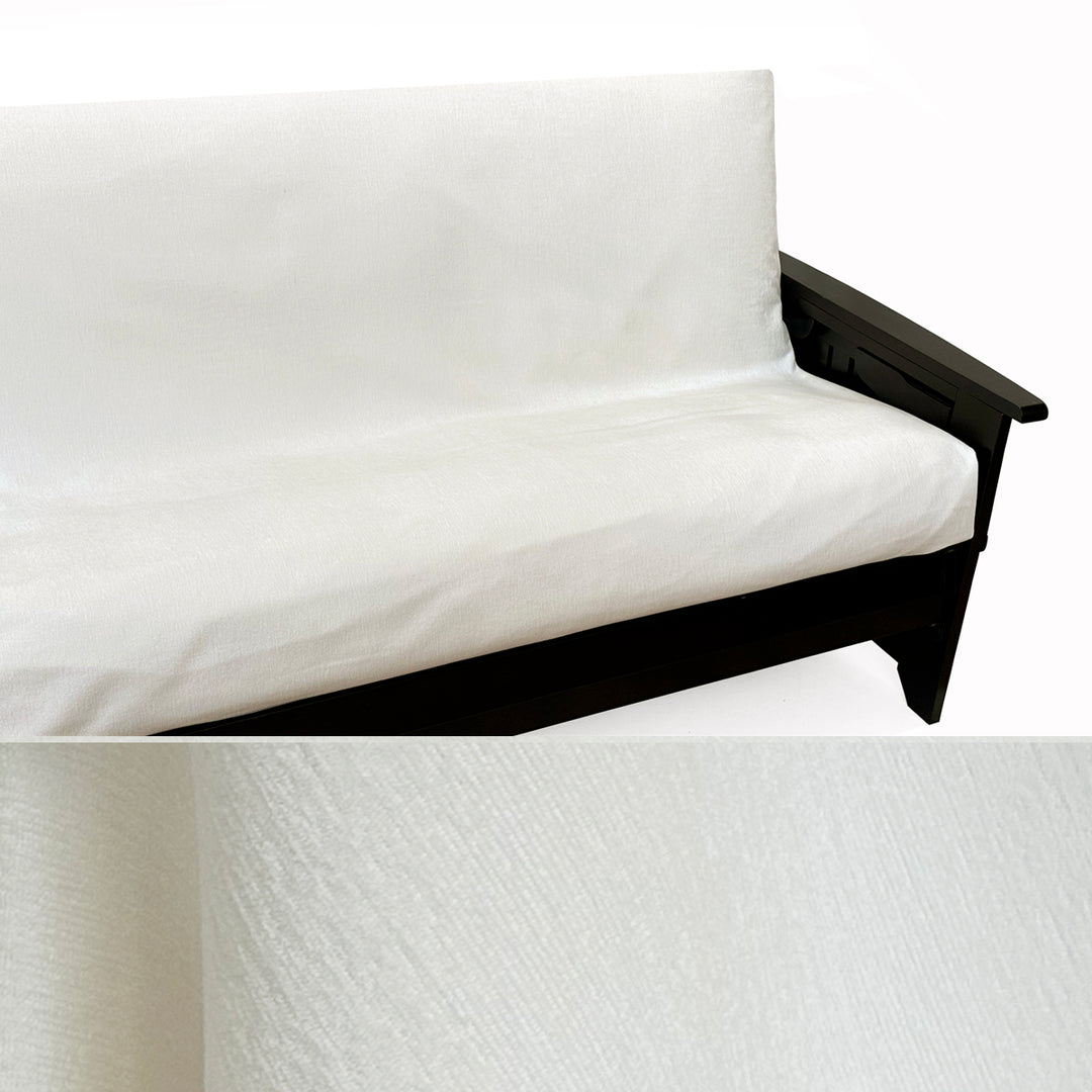 Ultra-soft White Chenille Custom Furniture Slipcover