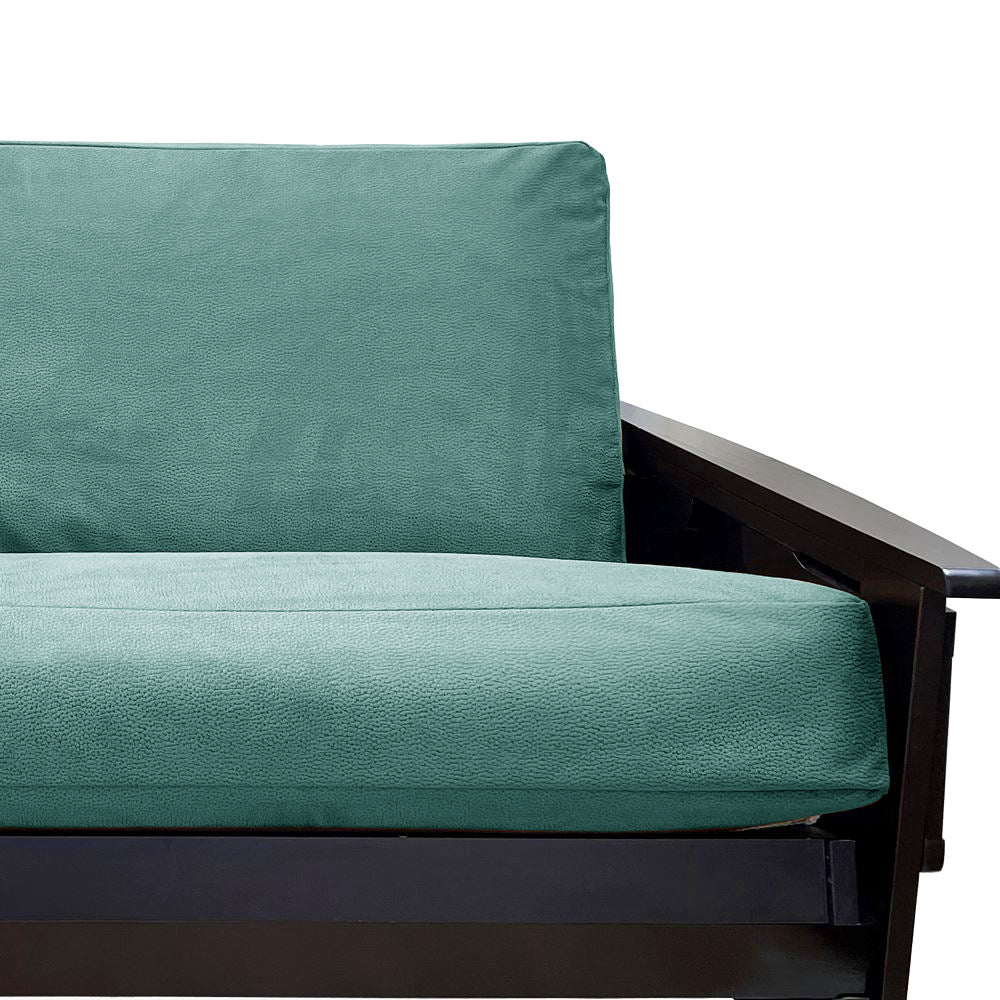 Aqua Blue Faux Leather Custom Armrest Cover