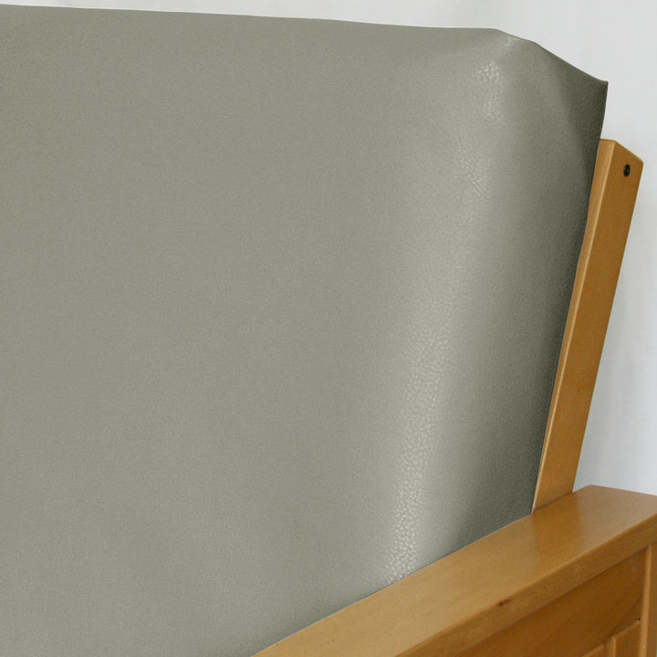 Graphite Gray Faux Leather Futon Cover