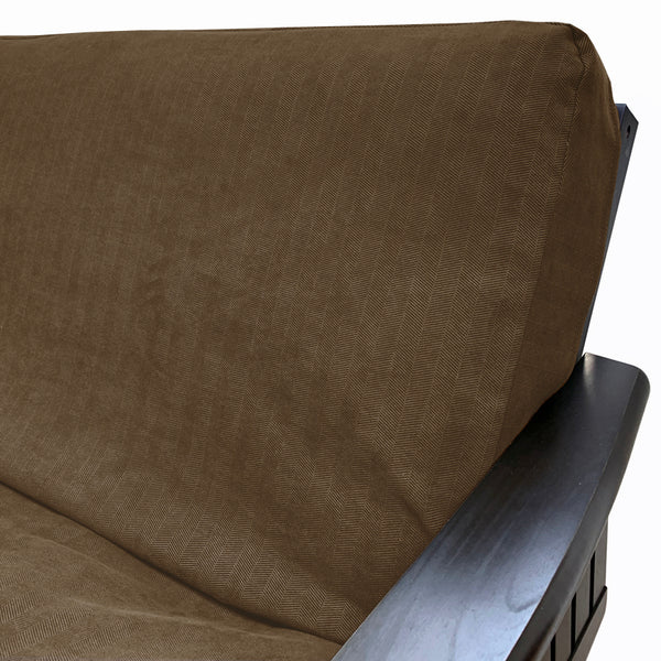 Dark Chocolate Brown Futon Cover