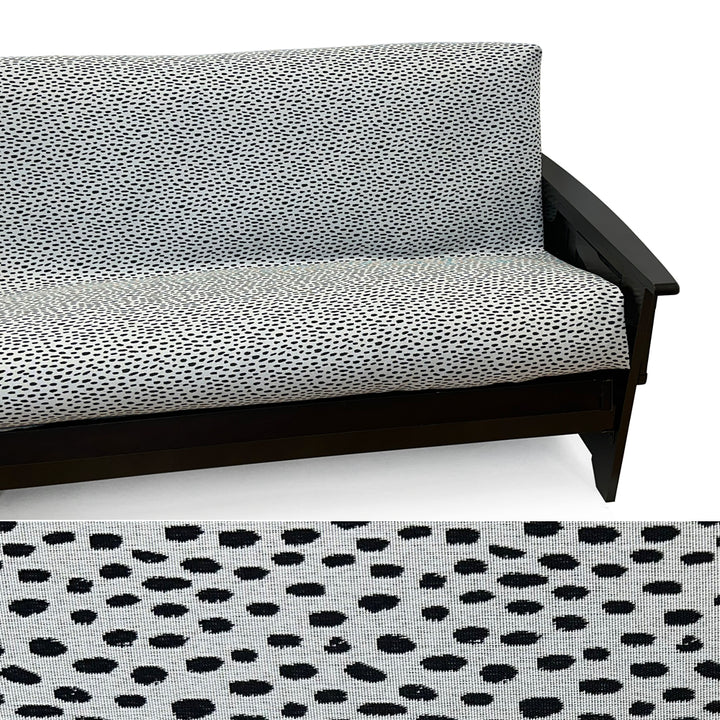 Black &amp; White Pebble Outdoor &amp; Patio Futon Cover