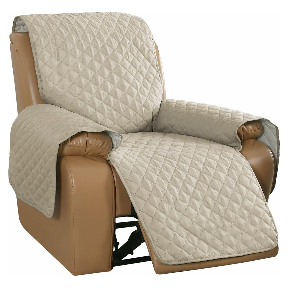 Cream pet cover for recliners