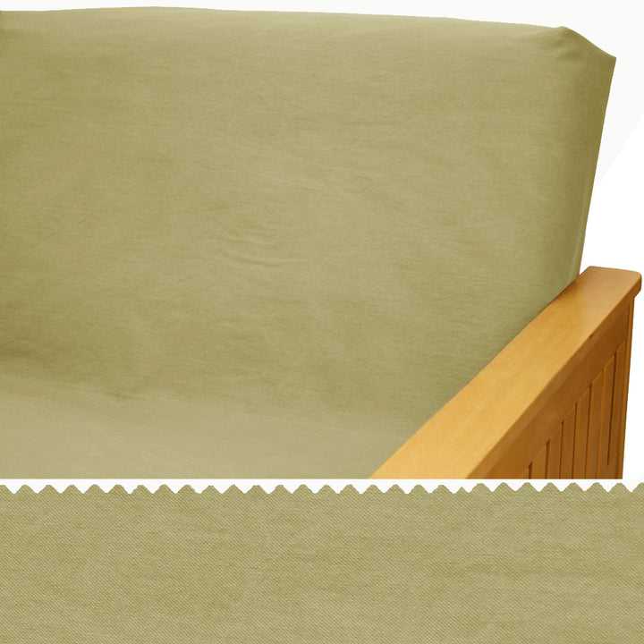Light Green Canvas Futon Cover