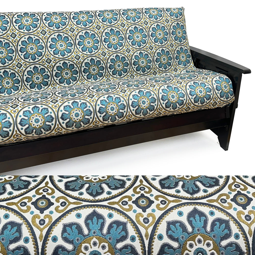 Moroccan Blue Medallion Fabric