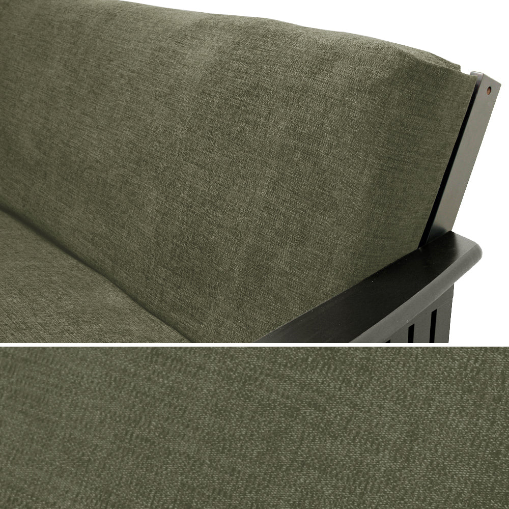 Earth Green Velour Custom Armrest Cover