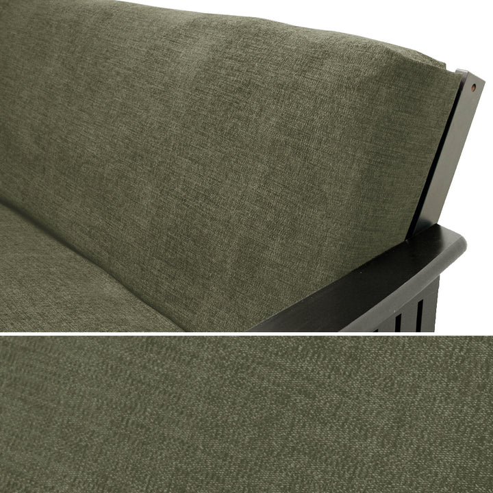 Earth Green Velour Custom Armrest Cover